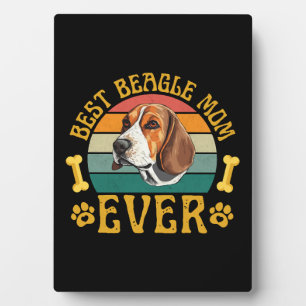 Placa Expositora La Mejor Mamá Beagle de Todos los Tiempos, Perro B