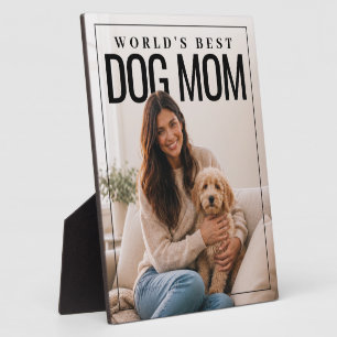 Placa Expositora La Mejor Mamá de Perro del Mundo PhotoPop