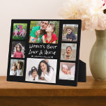 Placa Expositora La mejor tía del mundo y el Collage de fotos del t<br><div class="desc">8 placa de collage para la mejor tía y tío del mundo. Un regalo personalizado para las personas especiales en tu vida.</div>