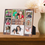 Placa Expositora La mejor tía del mundo y el tío 8 foto de Rustic W<br><div class="desc">8 placa de collage para la mejor tía y tío del mundo. Un regalo personalizado para las personas especiales en tu vida.</div>