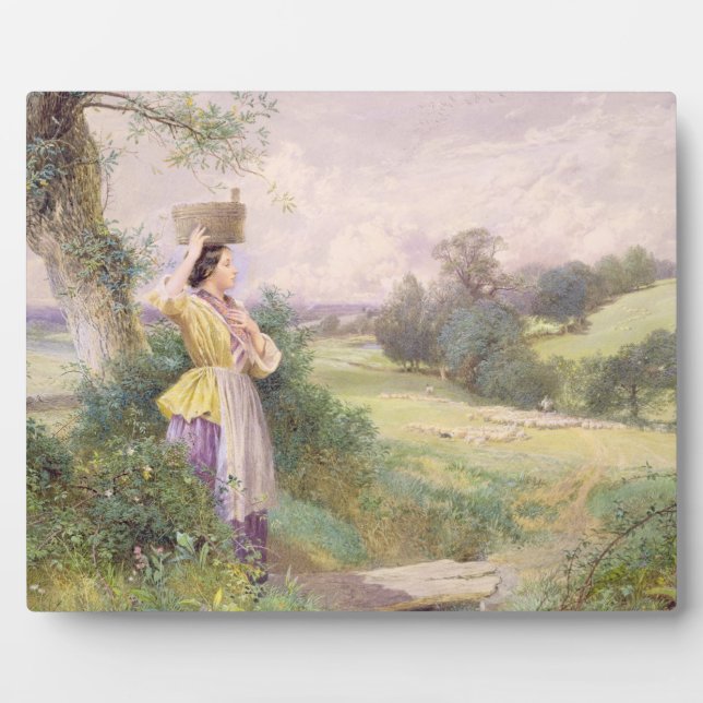 Placa Expositora La Milkmaid, 1860 (c/c sobre papel) (Frente)