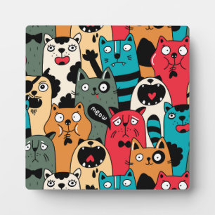 Placa Expositora La multitud de gatos