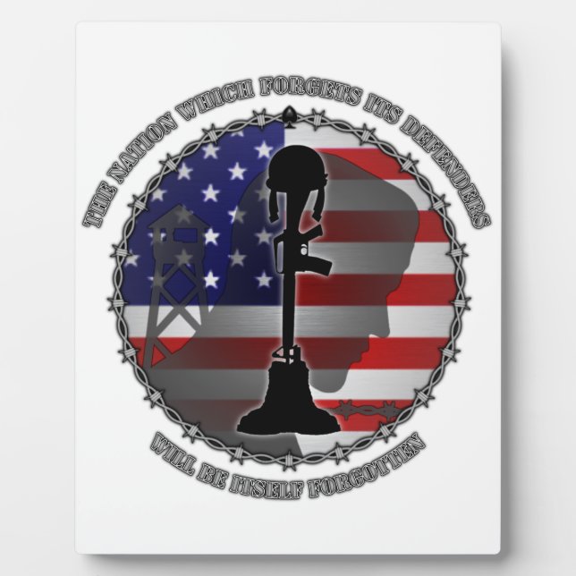 Placa Expositora La nación que olvida a sus defensores (Frente)