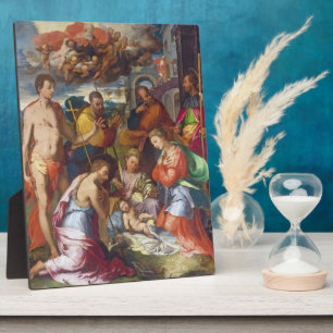 Placa Expositora La Natividad, 1534 (petróleo en el panel)