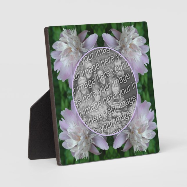 Placa Expositora La naturaleza de las flores de Peony crea tu propi (Anverso)