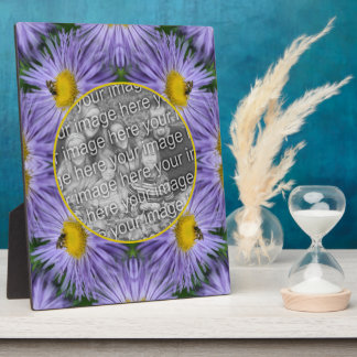 Placa Expositora La Naturaleza De Las Flores Púrpura Agréguense Su