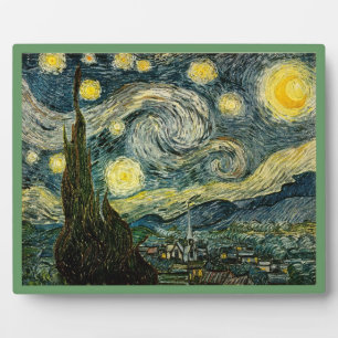 Placa Expositora La noche estrellada de Vincent van Gogh (1889)