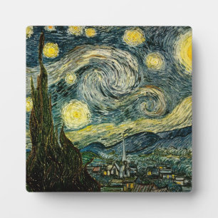 Placa Expositora La noche estrellada de Vincent van Gogh (1889)