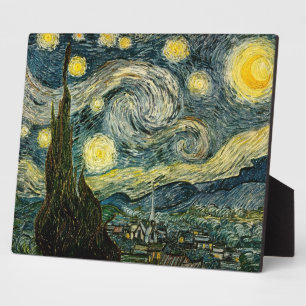 Placa Expositora La noche estrellada de Vincent van Gogh (1889)