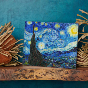 Placa Expositora La noche estrellada   Van Gogh  