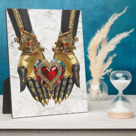 Placa Expositora La oferta - Corazón en manos