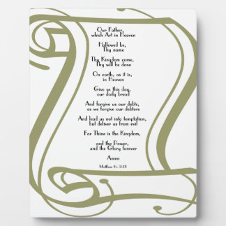 Placa Expositora La oración de los señores