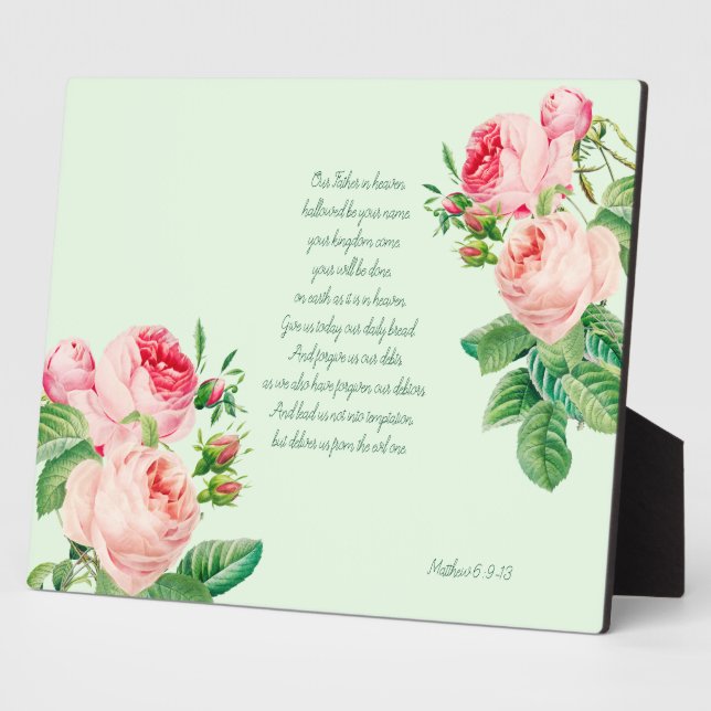 Placa Expositora La oración del Señor (Lado)