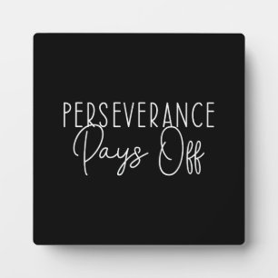 Placa Expositora La perseverancia se paga - Gimnasio, rizo, éxito