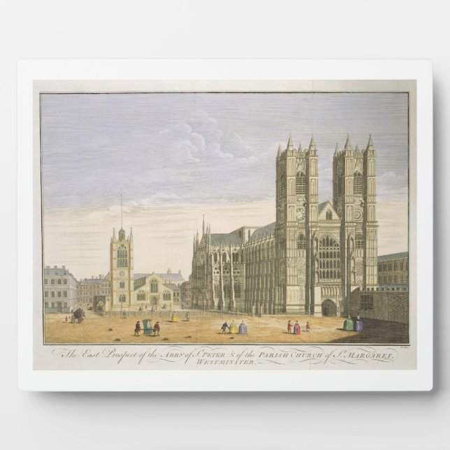 Placa Expositora La perspectiva oriental de la abadía de San Pedro  (Frente)