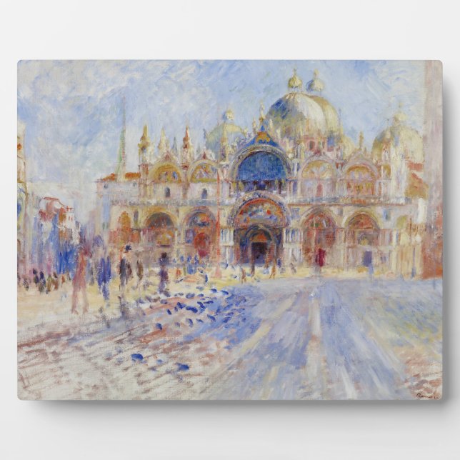 Placa Expositora La Piazza San Marco, Venecia, 1881 (aceite sobre l (Frente)