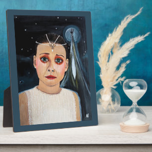 Placa Expositora La pintura de La Emperatriz por Alfred Fox