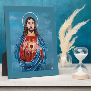 Placa Expositora La pintura del Sagrado Corazón de Alfred Fox