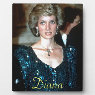 Placa Expositora La princesa Diana Viena 1986