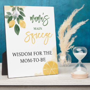 Placa Expositora La principal squeeze Wisdom de mamá de la mamá del