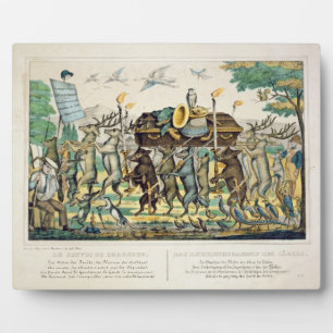 Placa Expositora La procesión del cazador, c.1850 (luz de color a m