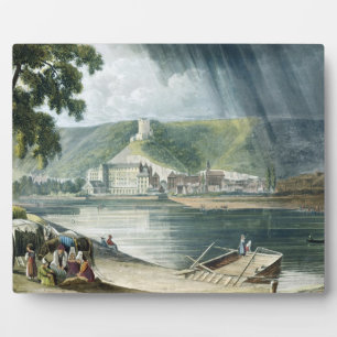 Placa Expositora La Roche, de "Views on the Seine", grabado por T