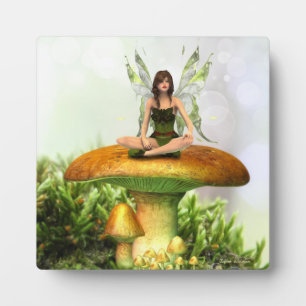 Placa Expositora La toadstool Fairy Plaque