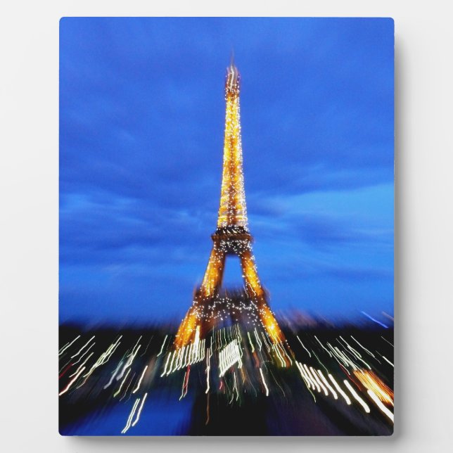 Placa Expositora La Torre Eiffel de París Francia (Frente)