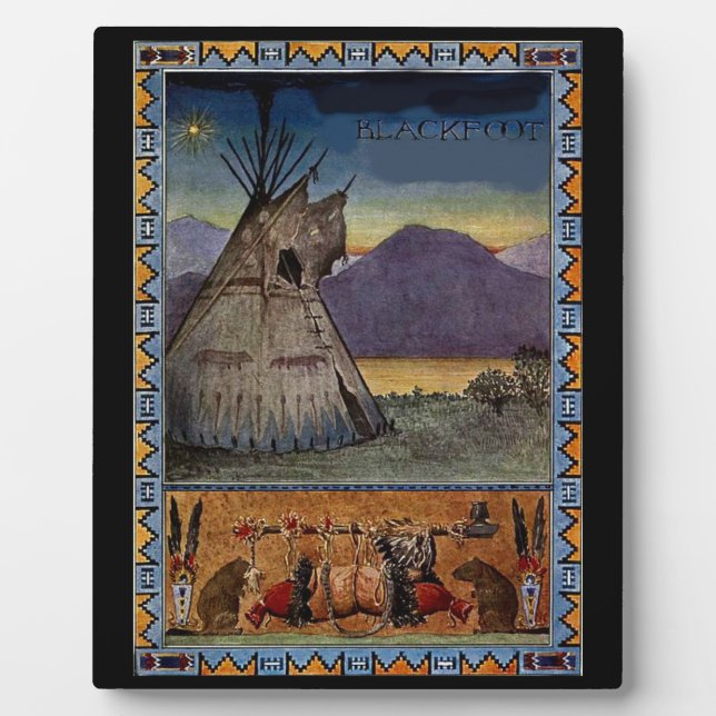 Placa Expositora La tribu Piikuni (Frente)