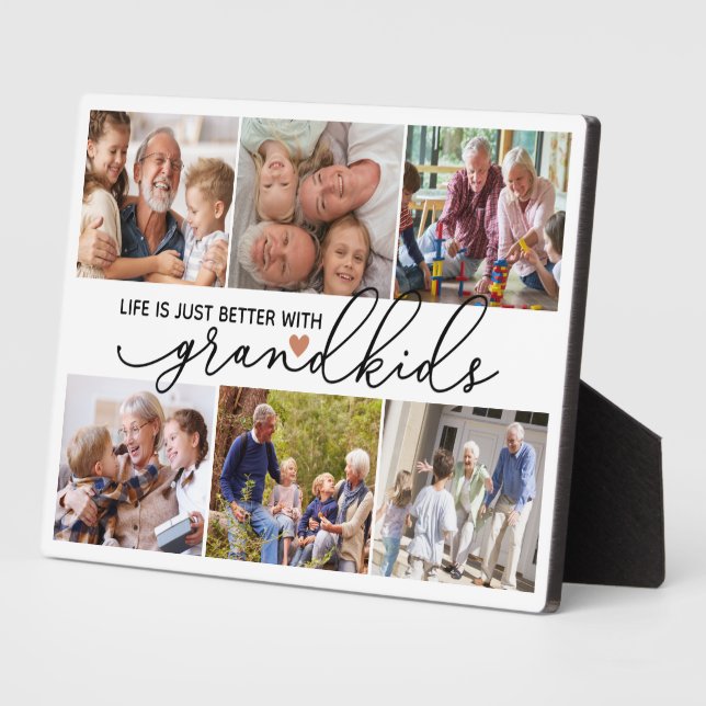 Placa Expositora La vida es mejor con los nietos (Lado)