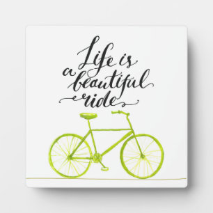 Placa Expositora La Vida Es Un Hermoso Riad Lime Green