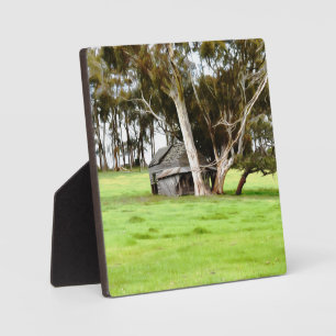 Placa Expositora La vieja choza de madera