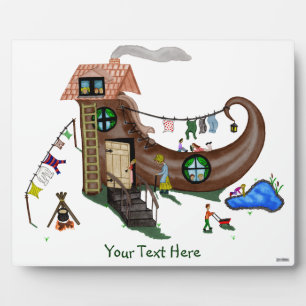 Placa Expositora La Vieja En El Zapato