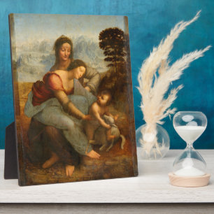 Placa Expositora La Virgen y el Niño con Santa Ana de Da Vinci