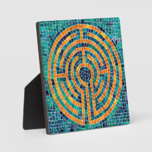Placa Expositora LABYRINTH II 5.25 Plaque cuadrado con caballete