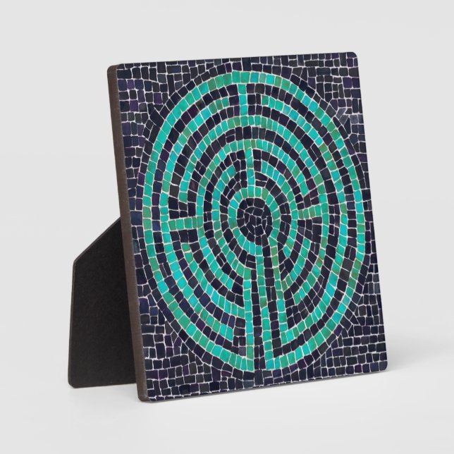 Placa Expositora LABYRINTH III 5.25 Plaque cuadrado con caballete (Anverso)