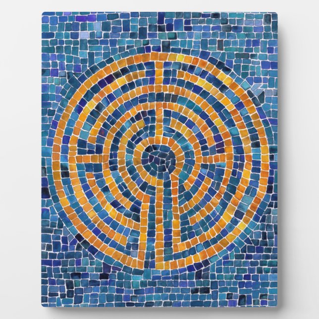 Placa Expositora LABYRINTH IV 8x10 Plaque con caballete (Frente)