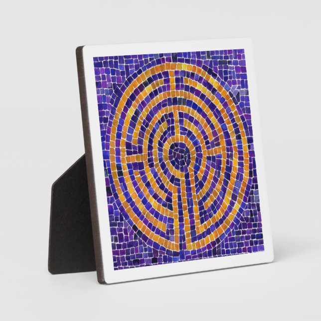 Placa Expositora LABYRINTH MOSAIC 5.25 Plaque cuadrado - Blanco (Anverso)