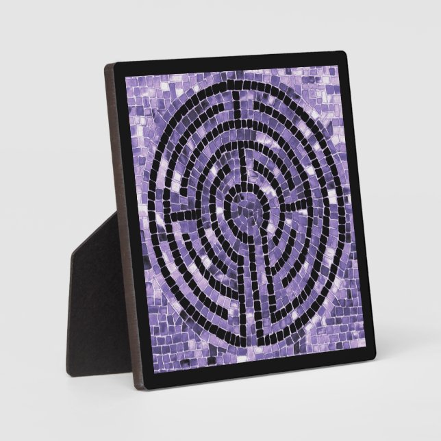 Placa Expositora LABYRINTH VI 5.25 Plaque cuadrado con caballete -  (Anverso)