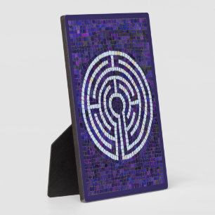 Placa Expositora LABYRINTH VIII 5x7 Plaque con caballete de acero -