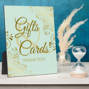 Placa Expositora Lace de oro en Rótulo de regalo y tarjetas de la B