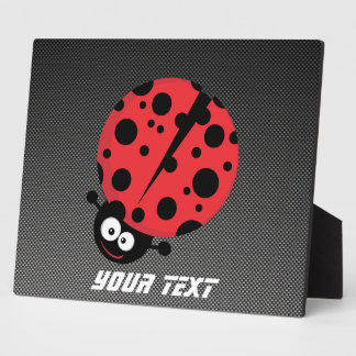 Placa Expositora Ladybug; Faux Carbon Fibra