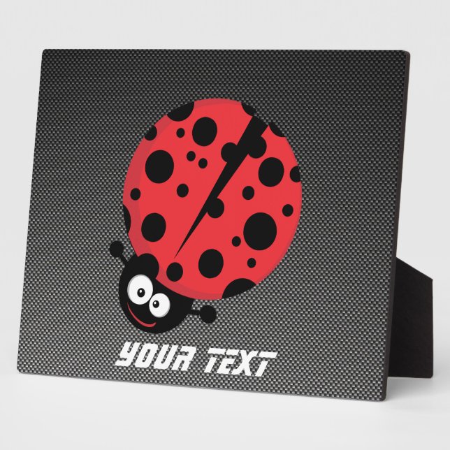 Placa Expositora Ladybug; Faux Carbon Fibra (Lado)