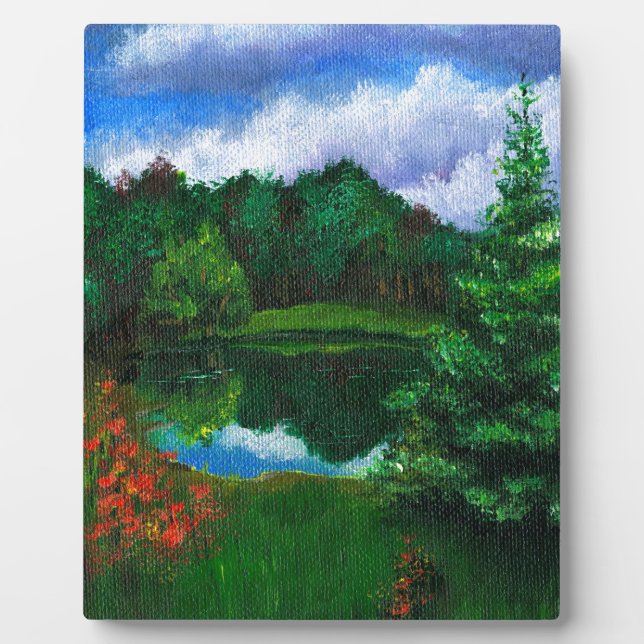 Placa Expositora Lago Espejo (Frente)