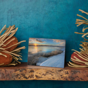 Placa Expositora Lago Teslin Después De Una Tormenta De Limpieza, Y