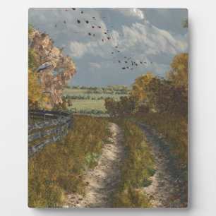 Placa Expositora Lane rural en otoño