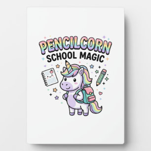 Placa Expositora Lápiz de Unicornio Escuela Mágica Encantadora Merc