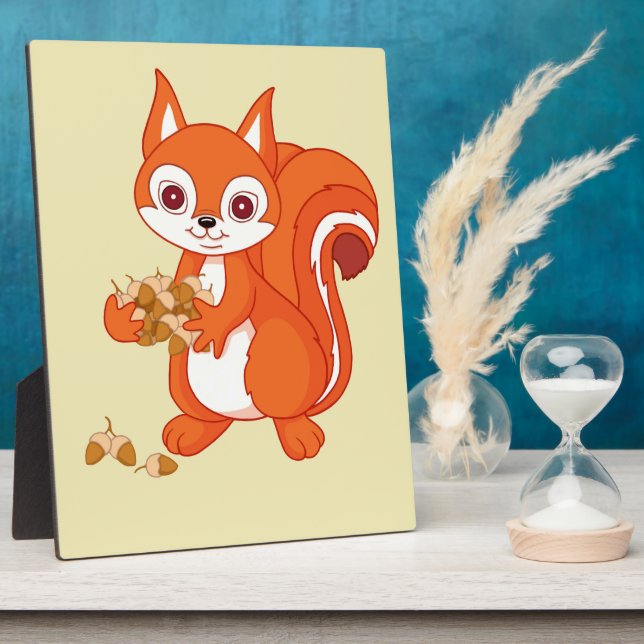 Placa Expositora Las burbujas de la ardilla útil (Lado)