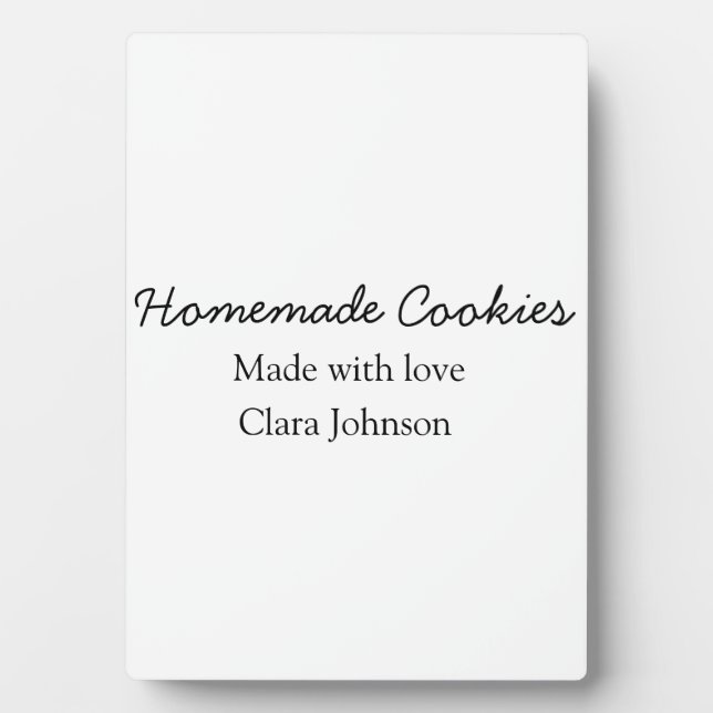 Placa Expositora Las cocinas caseras agregan tu nombre de texto per (Frente)