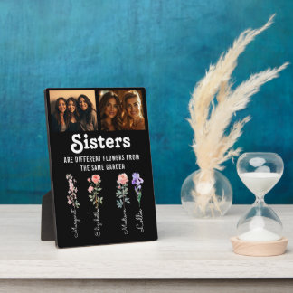 Placa Expositora Las Hermanas Son Distintas Flores Personalizado Fo